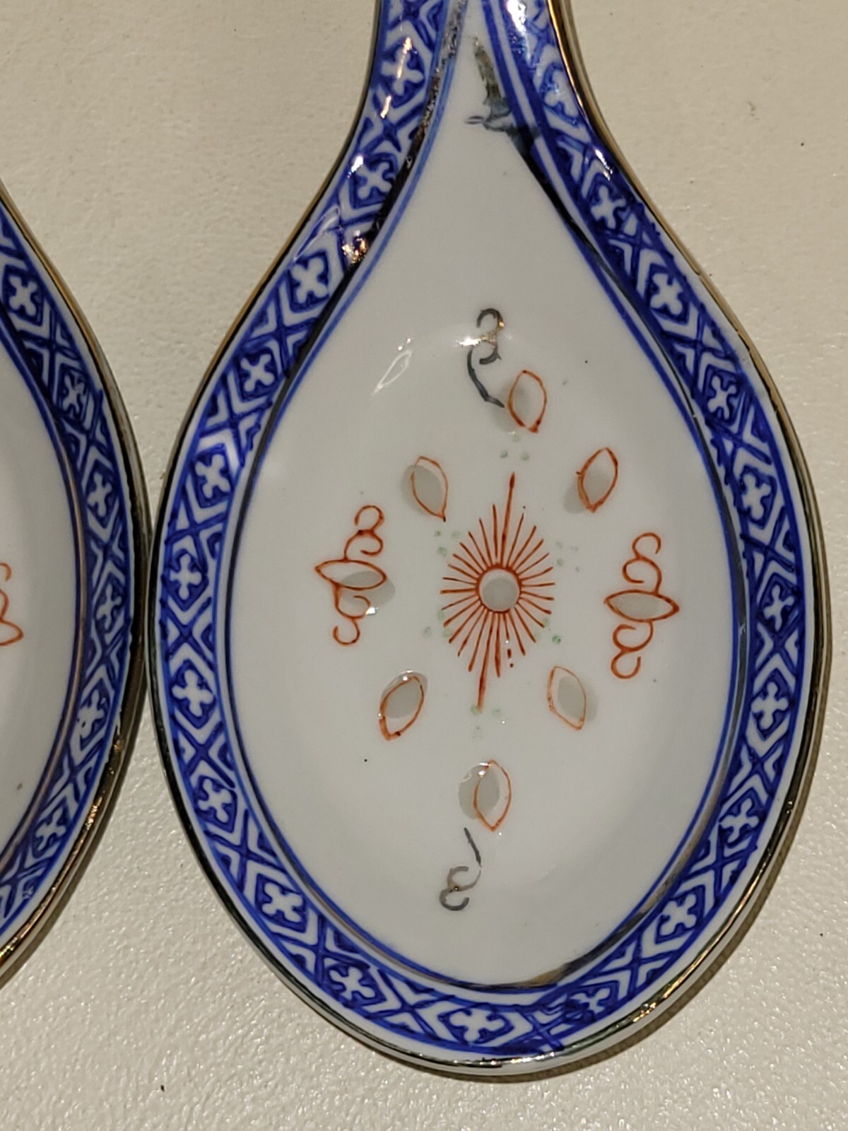 Pair Of Vintage Ceramic Chinese Spoon Rest eBay