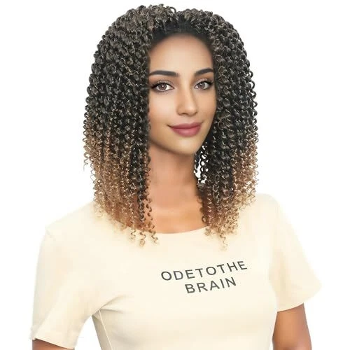 Passion Twist Hair 12 Inch 7 Packs Water Wave Crochet Passion 1B/27 12inch Hair - Picture 3 of 7