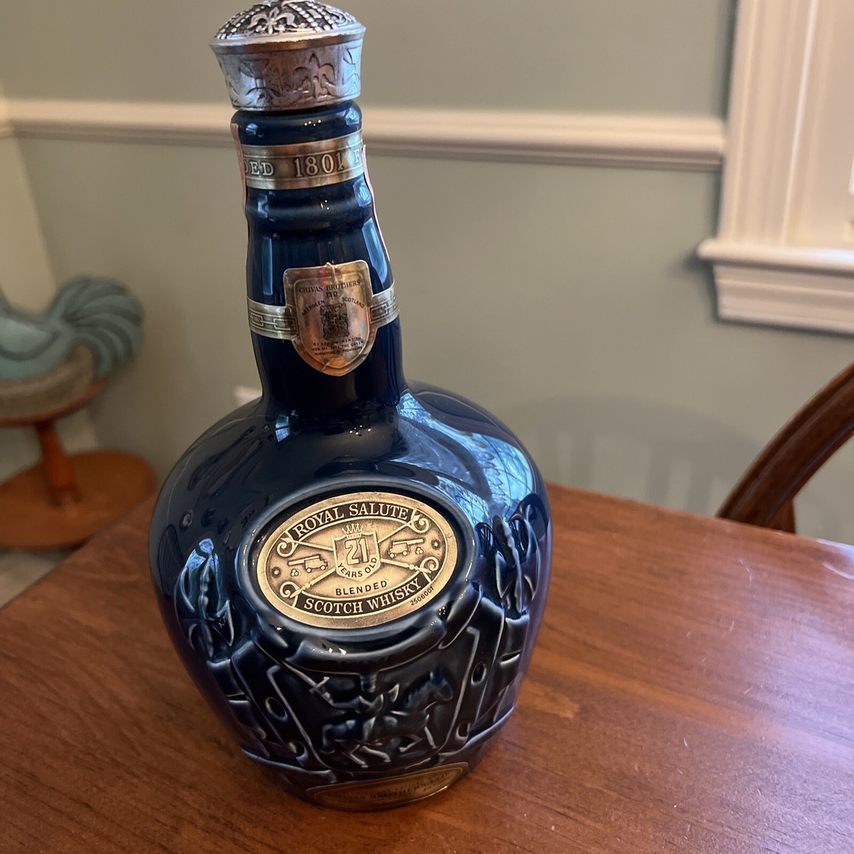 Vintage Chivas Brothers Royal Salute Scotch Whiskey Bottle Spode