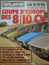 L'AUTO JOURNAL 1976 9 R17 TS RALLYE SAFARI GP ESPAGNE SIMCA 1308 GT FIAT 131 S 1