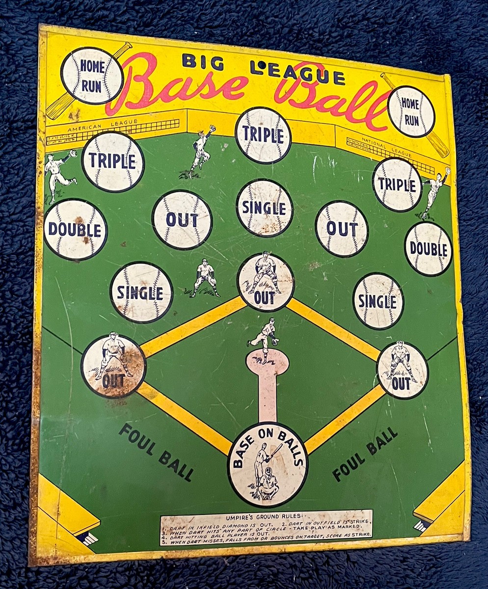 ビンテージ ピンボール 野球盤 Big League game ビンテージ ピンボール 野球盤 Big League game