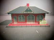 VINTAGE MARX GIRARD WHISTLING STATION WORKS GOOD.