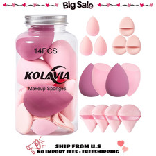 14PCS Makeup Sponge Set - Soft Make Up Sponges for Face Cosmetic Applicator