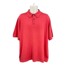 St Croix Polo Shirt Men Preppy Golf Career USA Microfiber Cotton Blend Size XL