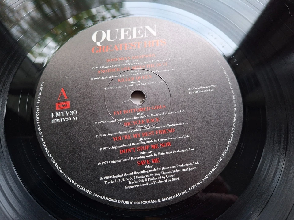 QUEEN GREATEST HITS Original 1st Press 1981 UK LP ARCHIVED MINT- PLAY - Image 4 of 4
