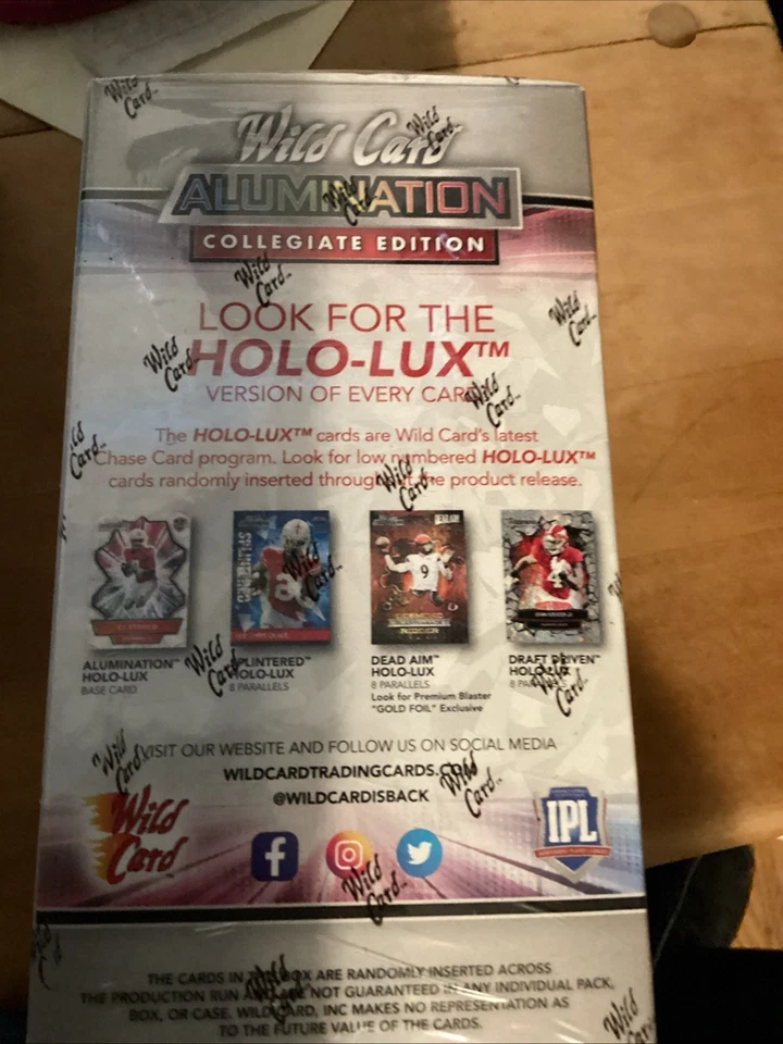 2021 Wild Card ALUMINATION Collegiate Ed Blaster Box 32 Cards Football NEW qty 3 - Image 3 of 4