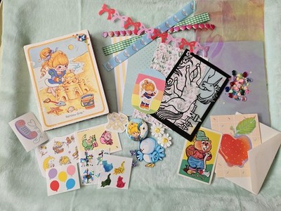 1983 Rainbow Brite Hallmark Photo Album VTG Stickers Paper Scrapbook Pack 