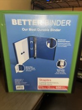Staples Better Binder, 1.5 Inch, 3-Ring, 400-...