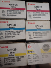 Genuine Canon GPR-26 - Cyan Yellow Magenta Toners - Lot of SIX 5 TWO of each