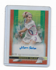 2024 TOPPS CHROME TENNIS----MONICA SELES---08/25---ORANGE AUTO