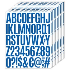 10 Sets Vinyl Letter Stickers,2 inch Self-Adhesive Alphabet Numbers Stickers,...