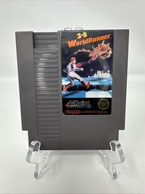 3-D WorldRunner NES 1987 Authentic with Manual Tested
