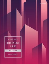 Image of Introduction to Business Law by Lucy Jones - 9780198868736