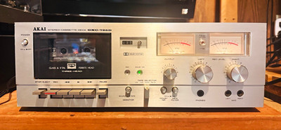 Akai GXC-725D Stereo Cassette Deck Glass & X'TAL Ferrite Head Three-Head