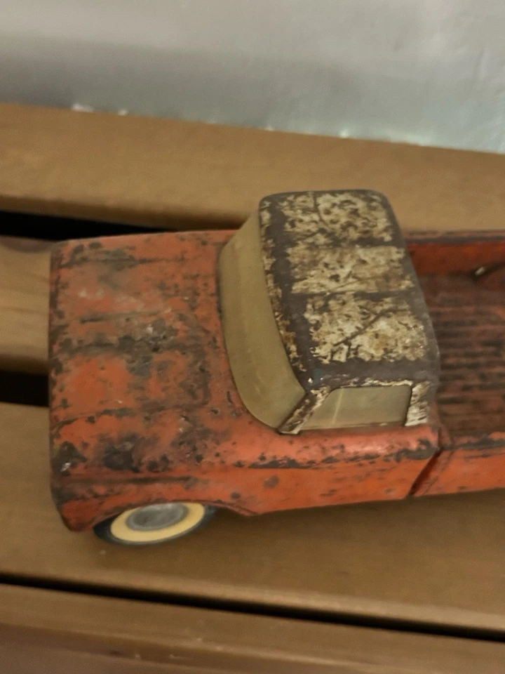 Vintage 1960s Nylint No. 4100F Ford Pickup Truck & U-Haul Trailer Pressed Steel - Image 4 of 4