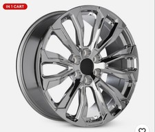 2020 Chevrolet Suburban Chrome Rims 22-inch Silver Color 2020 Chevrolet Suburban Chrome Rims 22-inch Silver Color