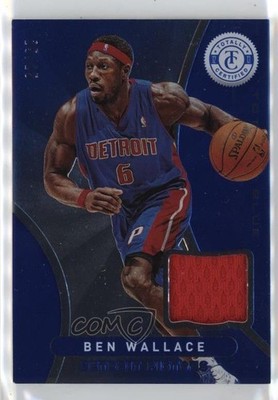 2012-13 Totally Certified Memorabilia Blue /99 Ben Wallace #118 HOF 1ek2