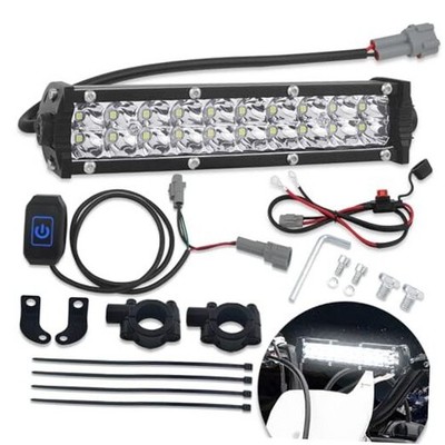 Dirt Bike Light Bar, 60W Universal Motocross Light Bar Kit with Switch and