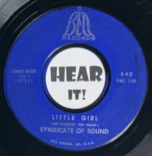 Garage Punk Jangler Nuggets 45 SYNDICATE OF SOUND Little Girl / You BELL hear