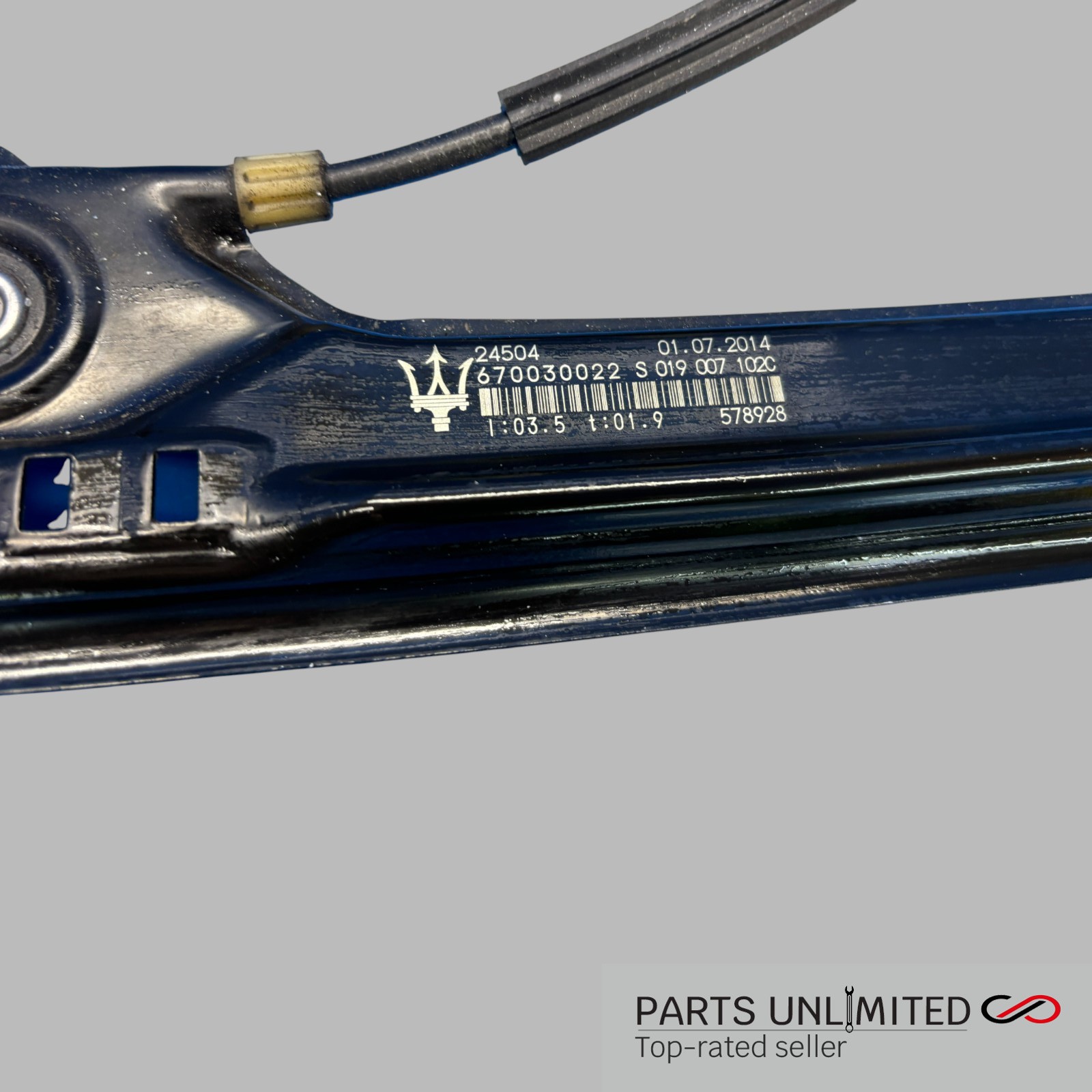 14-20 Maserati Ghibli OEM *REAR* Right side power window motor & regulator 49K