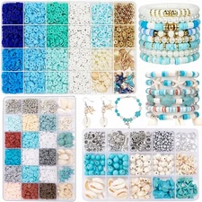 Ocean Style Bead Kit for DIY Jewelry – 3200Pcs 2600Pcs