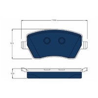 Bremsbelagsatz Scheibenbremse Vorne FüR Renault ZOE BFM 12 Bis 19 TRW 5AQ607 Neu