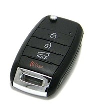 Kia Sorento Flip Key Keyless Entry Remote Fob Black Plastic, SUV, 2016-2020
