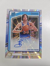 2025 Donruss Pacome Dadiet Rated Rookie Auto 82/99 Knicks RC