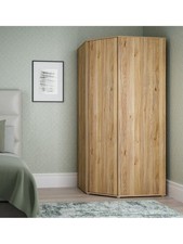 Lisson Corner Wardrobe New Oak Spacious and Stylish Bedroom Storage Solution
