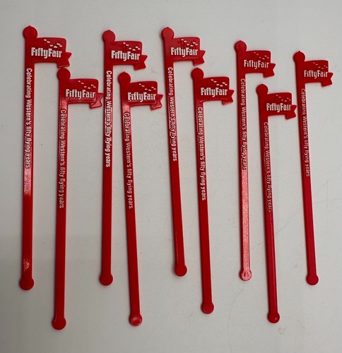 Western Airlines Fifty Fair Swizzle Sticks 50th Anniversary Lot 8
