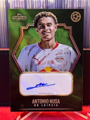 Antonio Nusa Auto 53/99 Topps Here We Go Fabrizio Romano Summer Signings Norway
