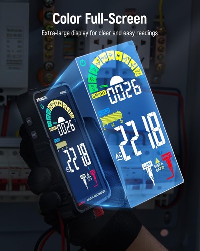 Smart Multimeter Rechargeable Electrical Tester with Auto Ranging Digital Vol... - 第 4/8 張圖片