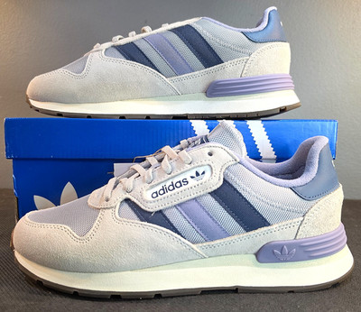 New Men 7 Women 8.5 Adidas Originals Treziod 2 JQ9037 Silver Preloved Ink NIB