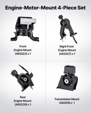 VEVOR Engine & Transmission Motor Mount Kit for 2009–2013 Toyota Corolla 1.8L L4