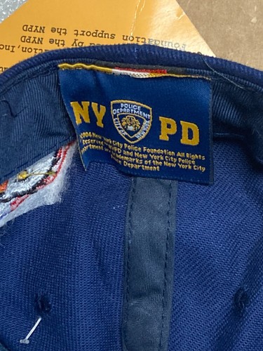 NYPD Baseball Hat New York Police Department Navy & Gold One Size - Picture 4 of 5