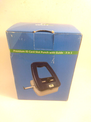 VOLTY ID Card 3-IN-1 Punch, Single Slot, Single Hole, And Corner Rounder. G2