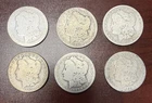 Lot Of 6 Morgan Silver Dollars All New Orleans O 1883 1884 1885 1886 1897 1899