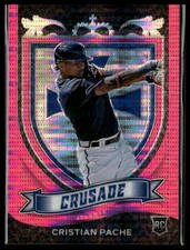 2021 Panini Chronicles #25 Cristian Pache Crusade Pink Pulsar