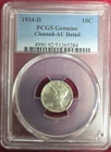 1934-D 10c. Mercury Dime PCGS AU Details