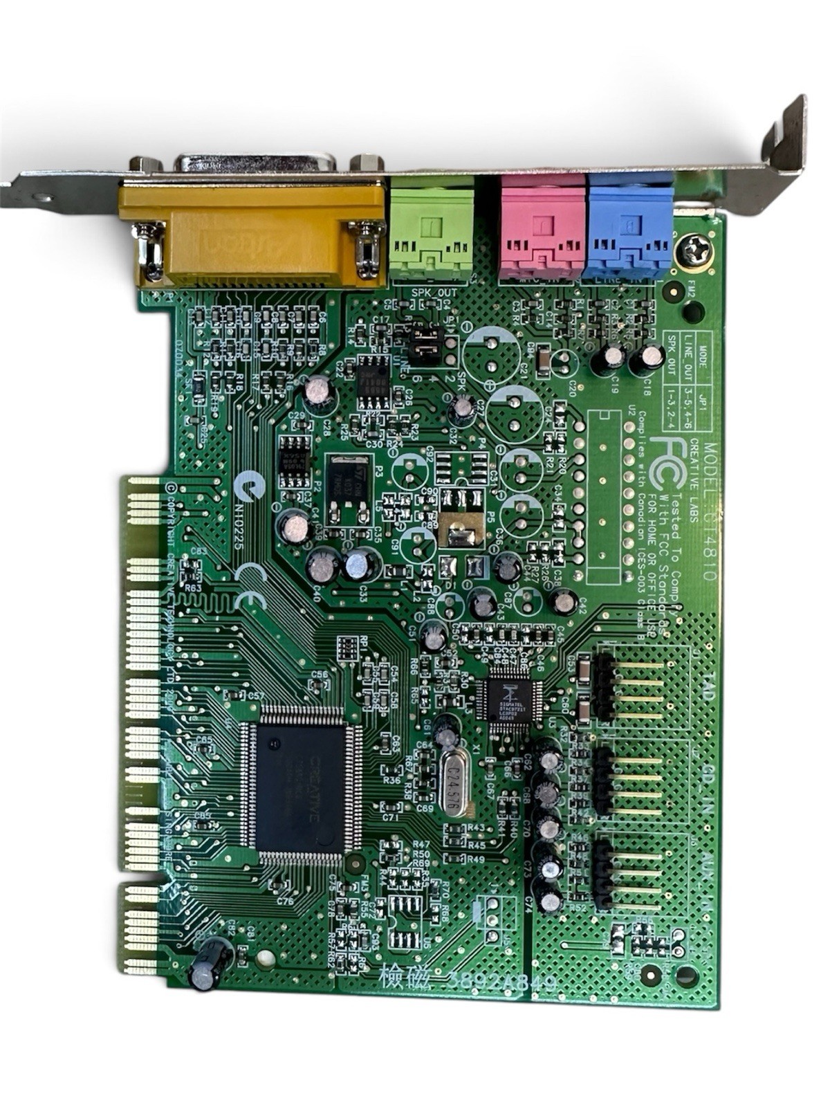 Creative Labs CT4810 Sound Blaster PCI Sound Card Game Port per PC Windows 98 XP