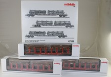 Märklin 47144 Rungenwagen-Set mit Holzbeladu...