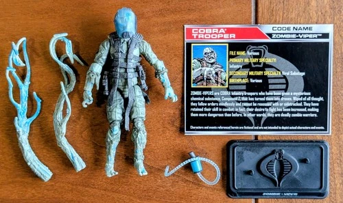 GI JOE Cobra NM/M Zombie-Viper 2011 Complete, File Card 50th Anniversary Trooper