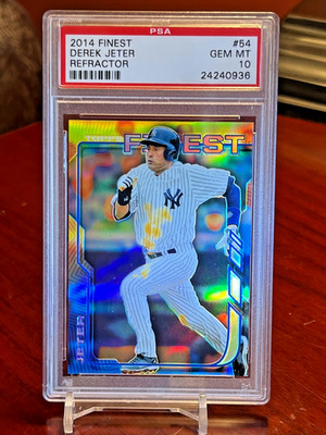 2014  DEREK JETER  TOPPS " REFRACTOR "   #54  PSA-10 GEM MINT!