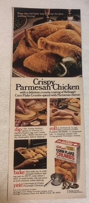 Kelloggs Corn Flakes Crumbs 1979 Vintage Print Ad pa46