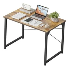  Computer Desk Small Home Office Desk for Small Spaces, 32 inch Deep Brown