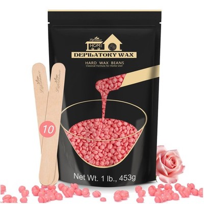 450g Waxing Perlen Formuliert für Anfänger, Wachsperlen mit 10 Holzspatel für...