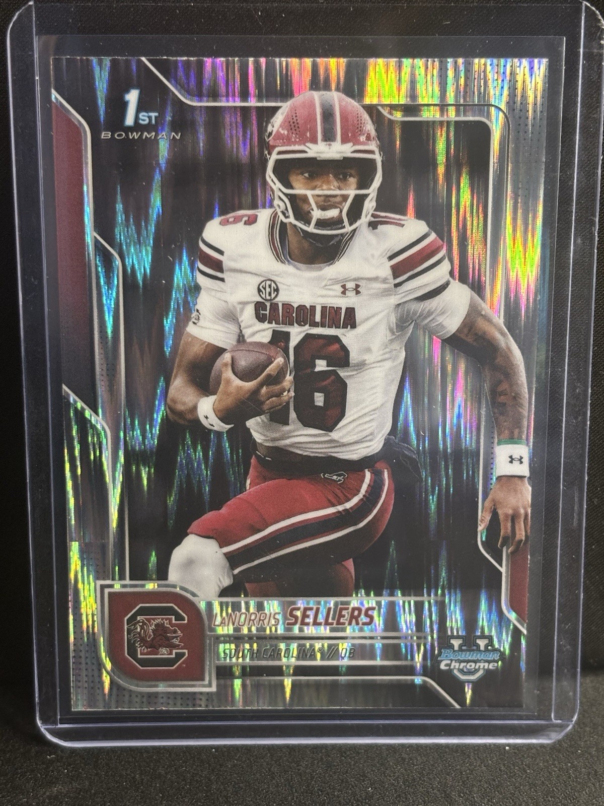 2025 Bowman U Chrome LaNorris Sellers #168 Stealth Refractor
