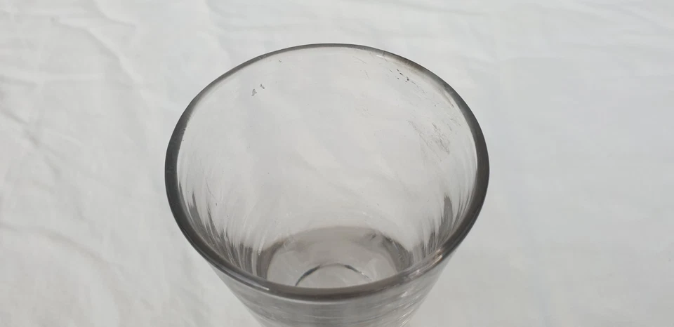 Ancien grand verre à absinthe vers 1900 en verre épais hauteur 17,3 cm - Photo 2/4