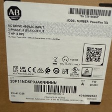 Brand New PowerFlex 753 3HP Allen-Bradley 20F...