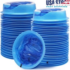50PCS Emesis Bag Disposable Vomit Bag Aircraft Barf Bag Car Sickness Bags Blue